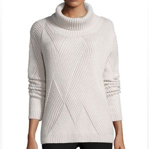 Rag and Bone Blithe Turtleneck Sweater in Cream Size S